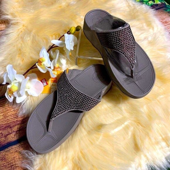 FITFLOP Rokkit Women's Mink Flip Flop - Picture 1 of 4